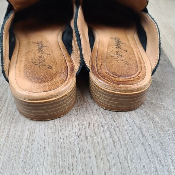 Free People At Ease Suede Snake Pattern Loafers size 6.5 - Picture 7 of 11